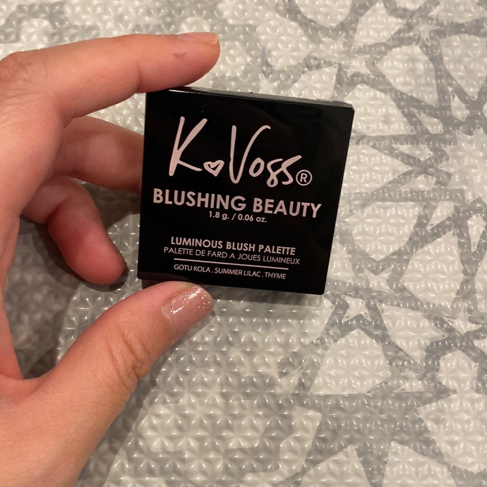 NEW K. Voss Blushing Beauty Luminous Blush Palette in Rosy, 1.8g